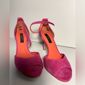 Ann Taylor Vibrant Pink 3.5” Heels
